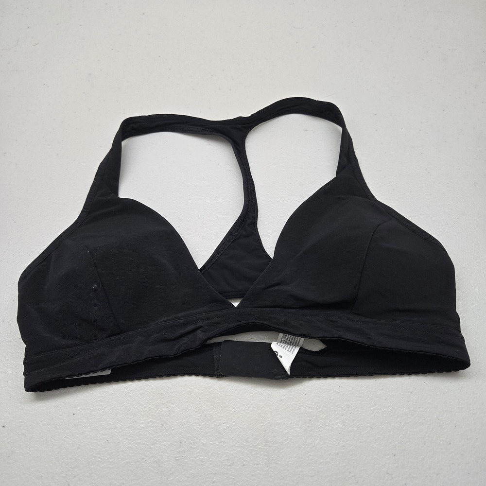 Lululemon Women Sports Bra 8 Black All Day Breeze Wireless Racerback